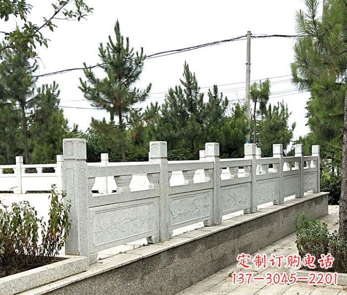 山东公园景观大理石栏板石雕 (10)