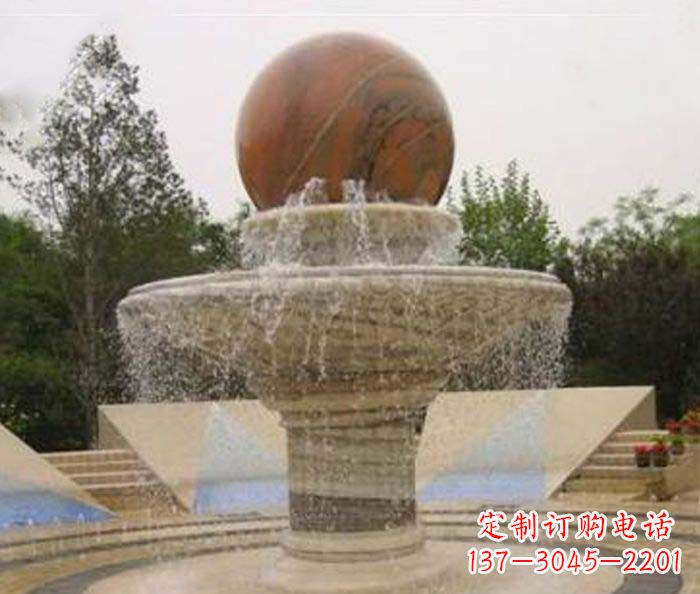 山东精致禅意风水球雕塑