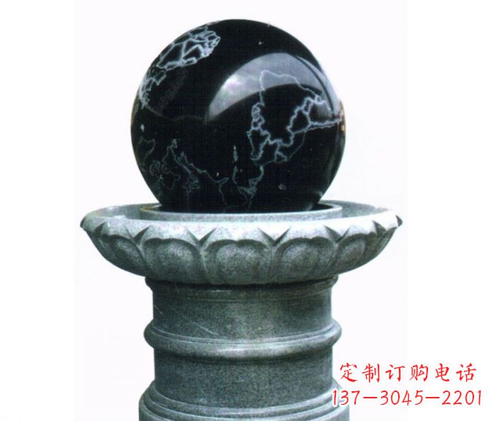 山东风水球喷泉石雕——营造悠然自在的公园氛围