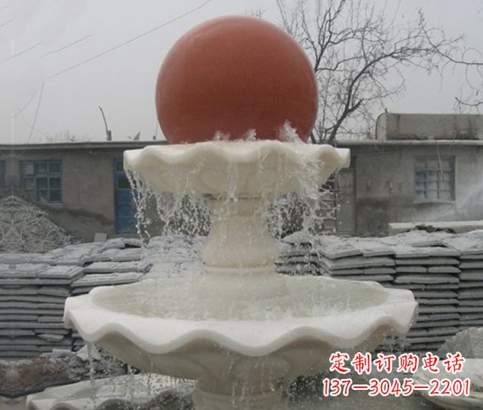 山东精美风水球石雕