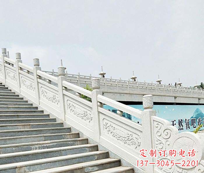 山东精美绝伦的汉白玉石栏板雕塑