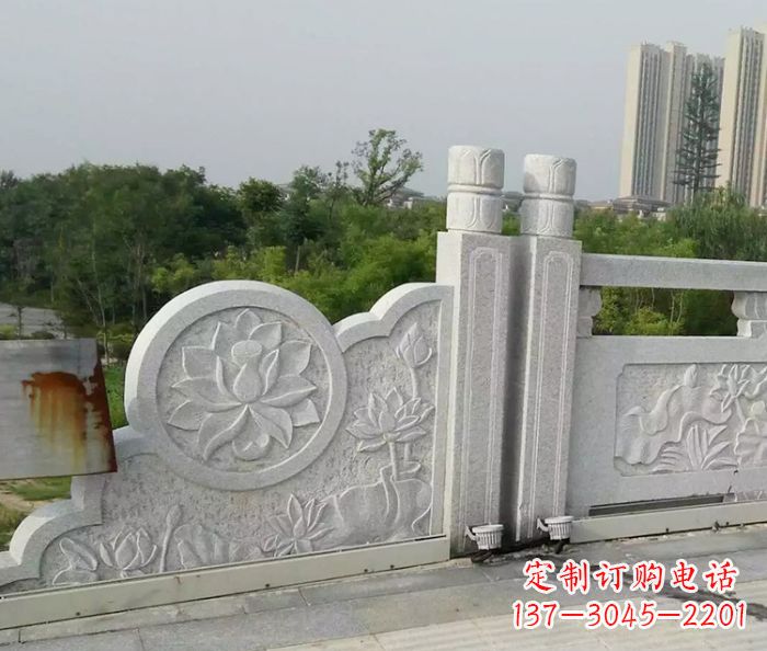 山东汉白玉石雕栏板