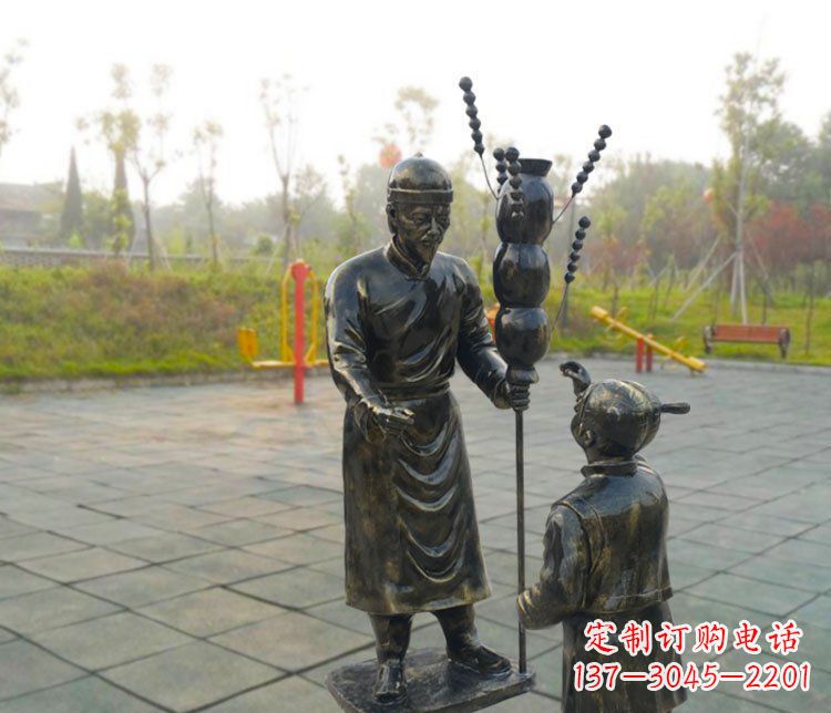 山东精美仿铜葫芦雕塑