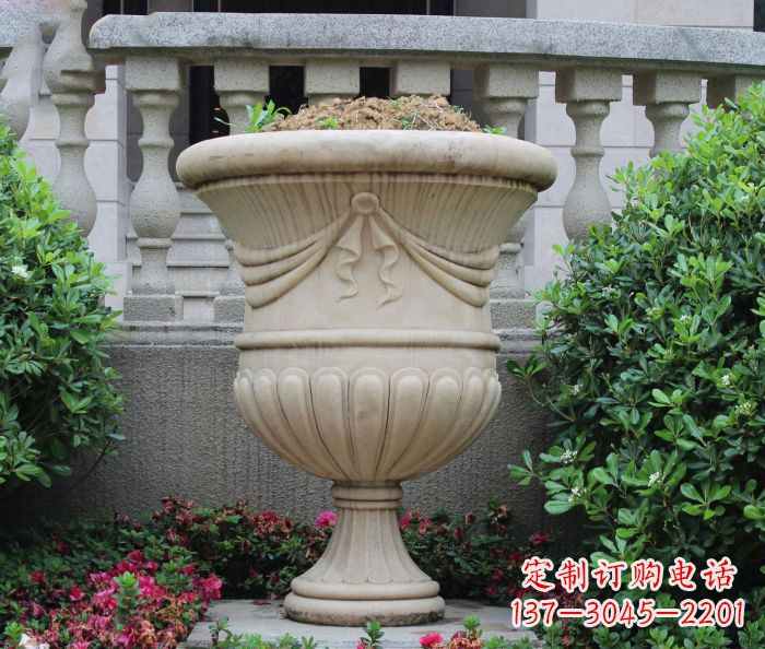 山东欧式风格花盆雕塑
