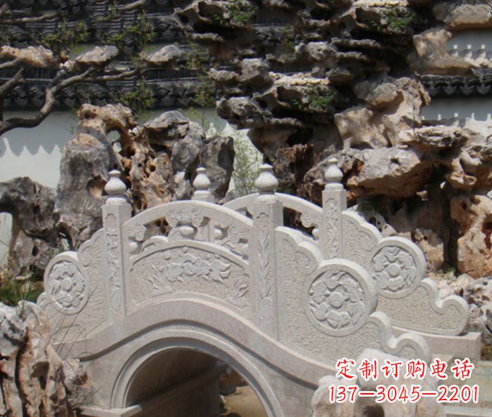 山东公园景观小型石拱桥