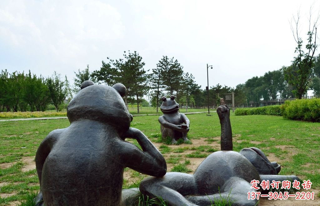 山东中领雕塑 | 艺术级青蛙铜雕