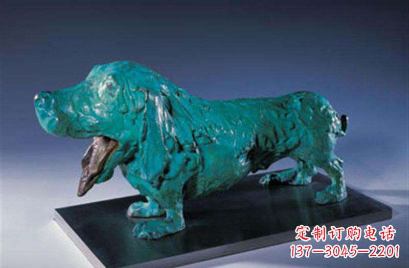 山东柯基狗铜雕艺术品