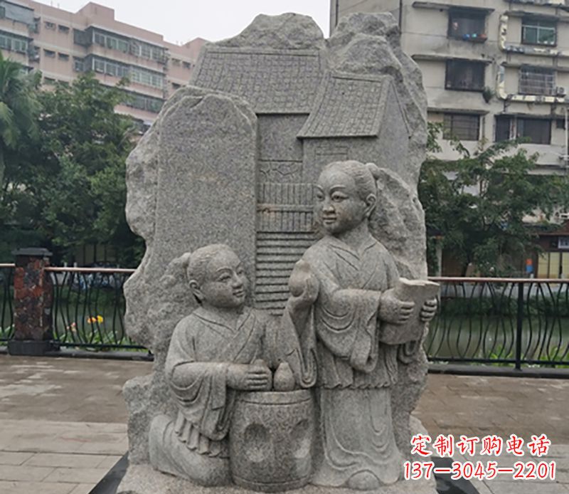 山东高品质孔融让梨石雕