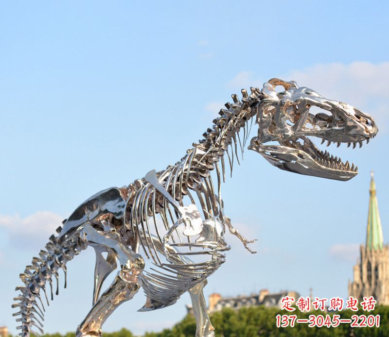山东不锈钢恐龙雕塑展现自然之美