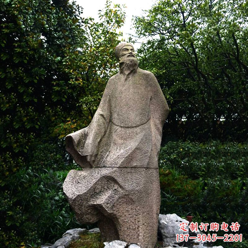 山东精美苏东坡砂岩雕塑