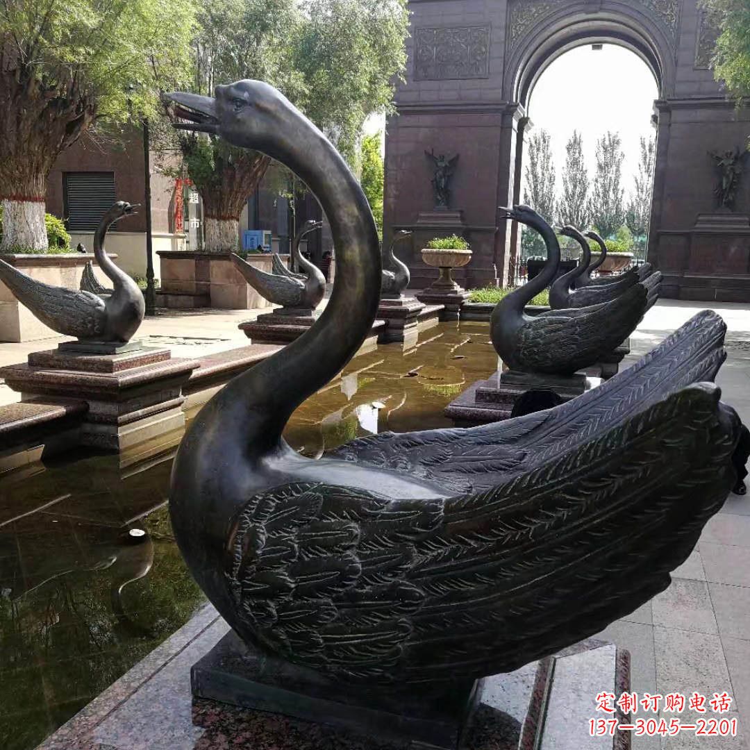 山东精致天鹅铜雕