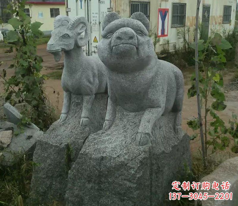 山东优质动物猪石雕
