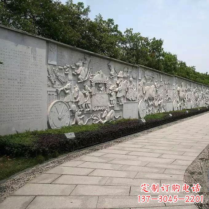 山东领雕塑 | 十二生肖文化浮雕