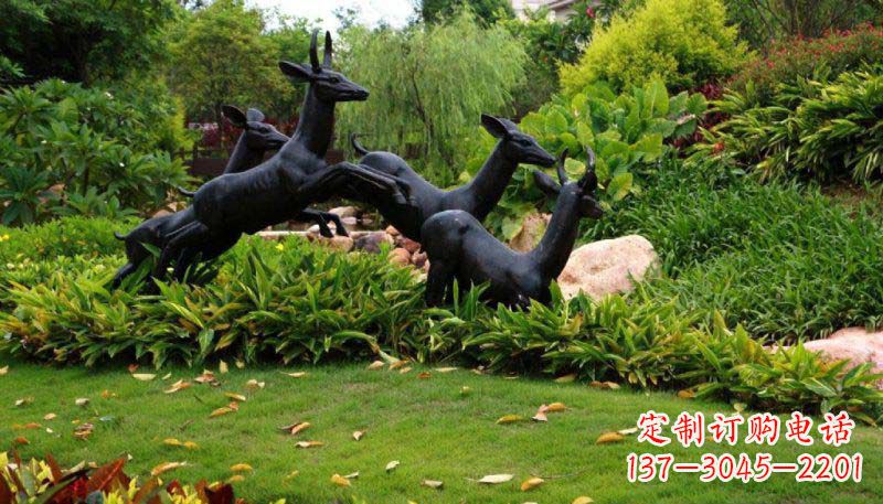 山东活力无限的动物铜雕