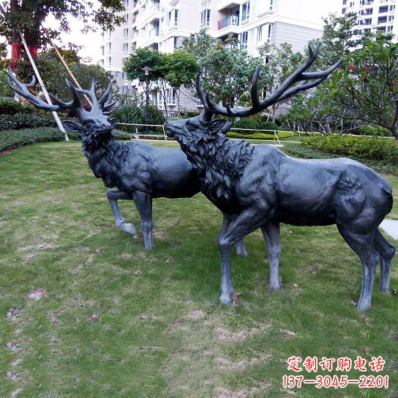 山东自然风格动物铜雕塑