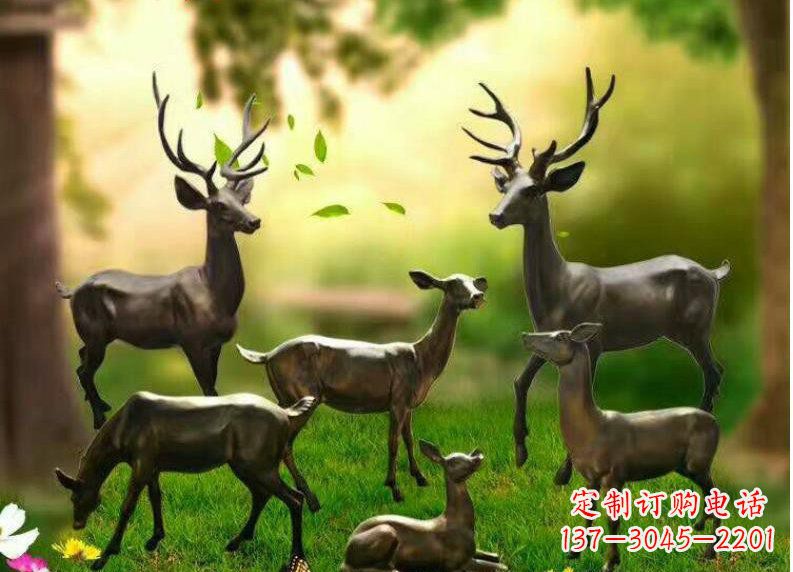 山东公园动物铜雕塑