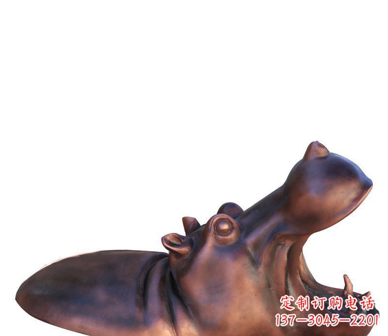 山东产品名称铜质河马雕塑