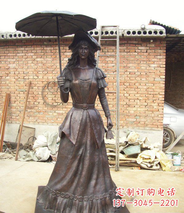 山东中领雕塑西洋美女人物铜雕