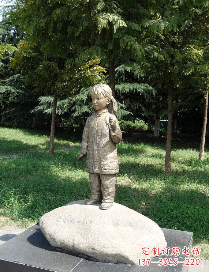 山东产品名称梦想小女孩铜雕
