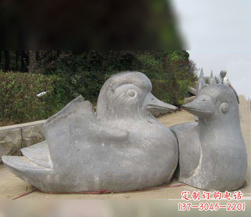 山东中领雕塑传统鸳鸯石雕