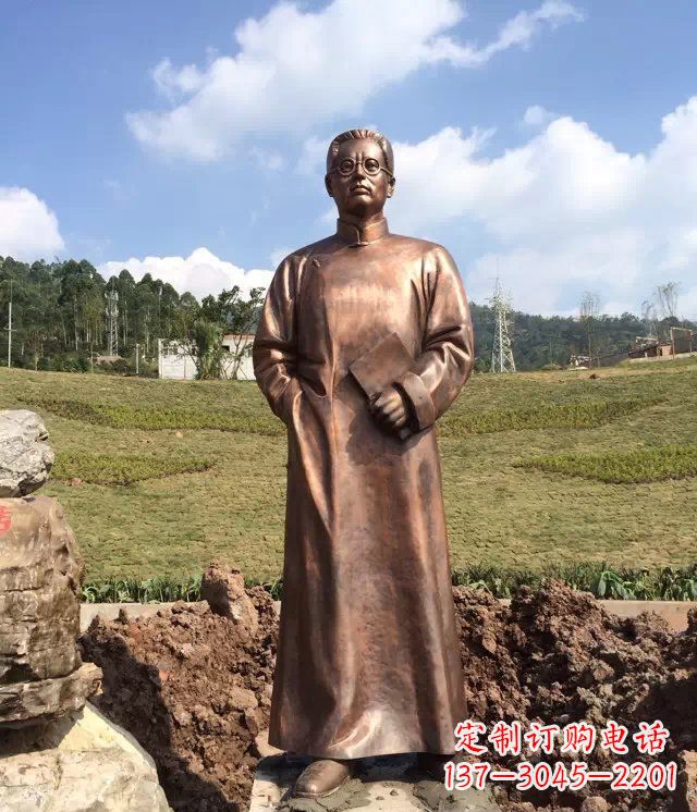 山东陶行知雕塑珍贵的纪念收藏品
