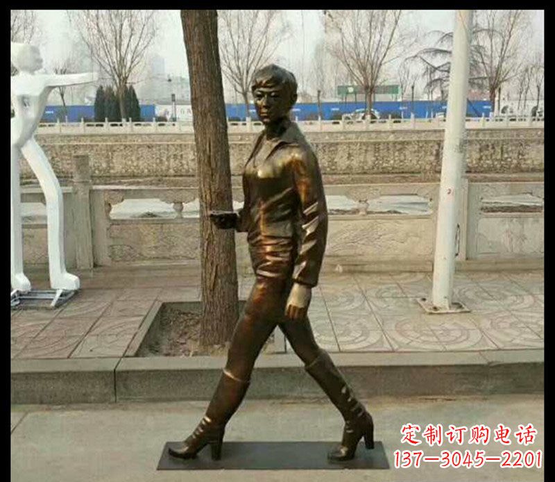 山东中领雕塑为您打造优雅铜女孩雕像
