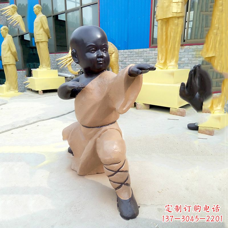 山东功夫小和尚雕塑