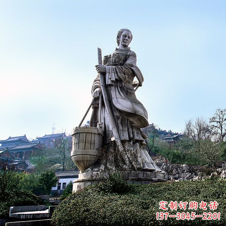 山东古代美女文姜景观雕塑