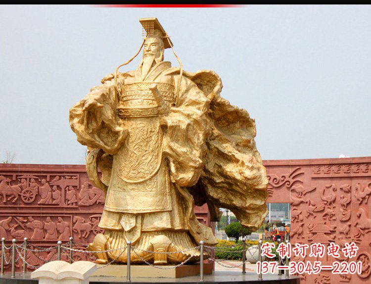 山东汉武帝铜雕,精致绝伦,彰显大汉尊贵