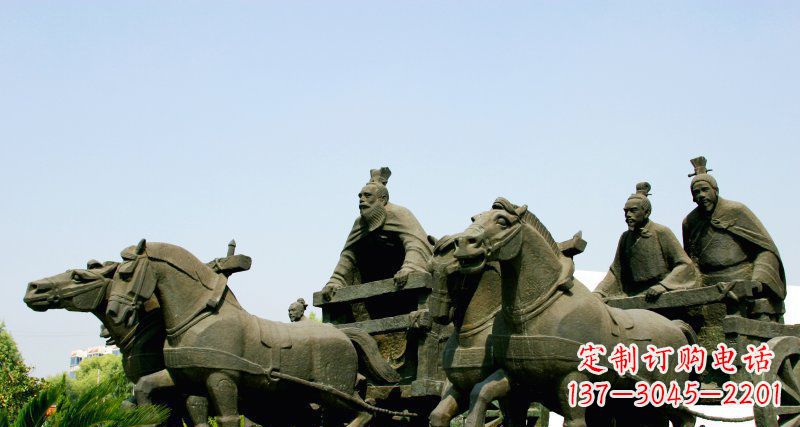 山东中领雕塑--尊贵马车雕塑