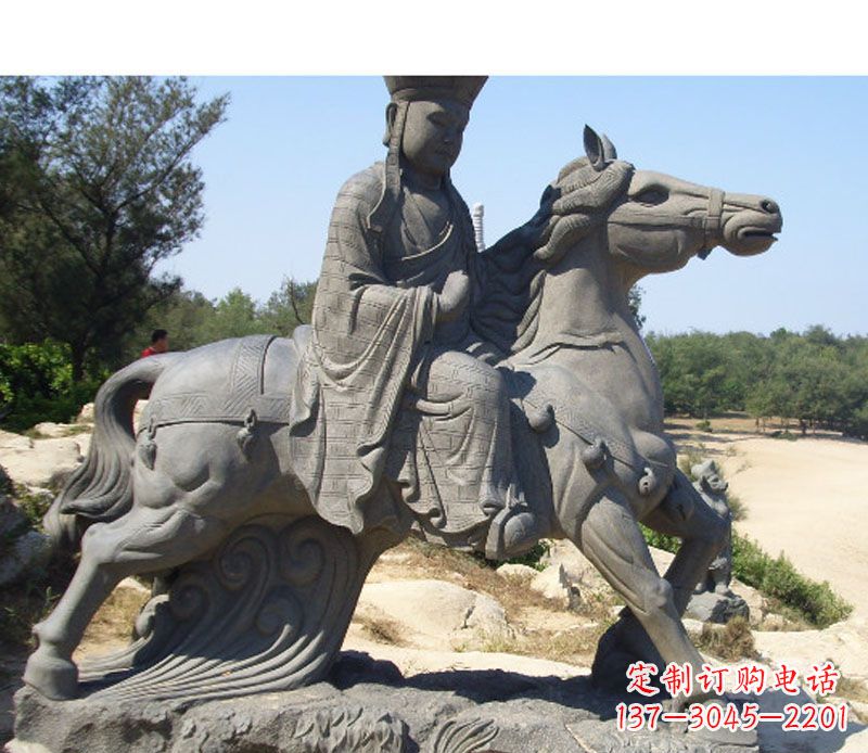 山东中领雕塑:古代人物唐僧骑马雕塑