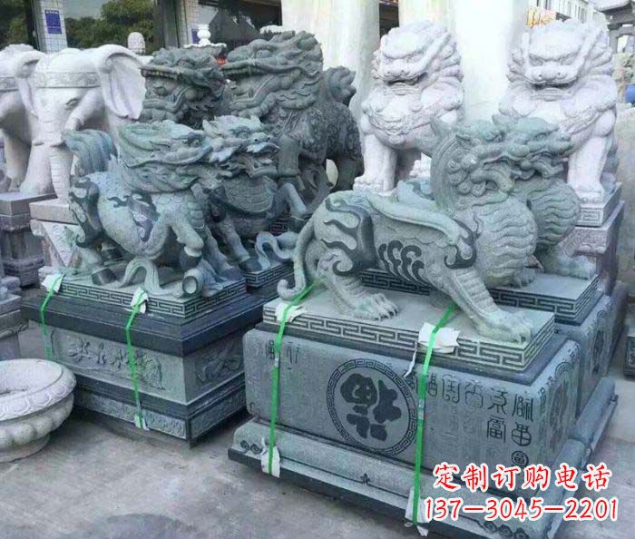 山东古典神秘貔貅雕塑