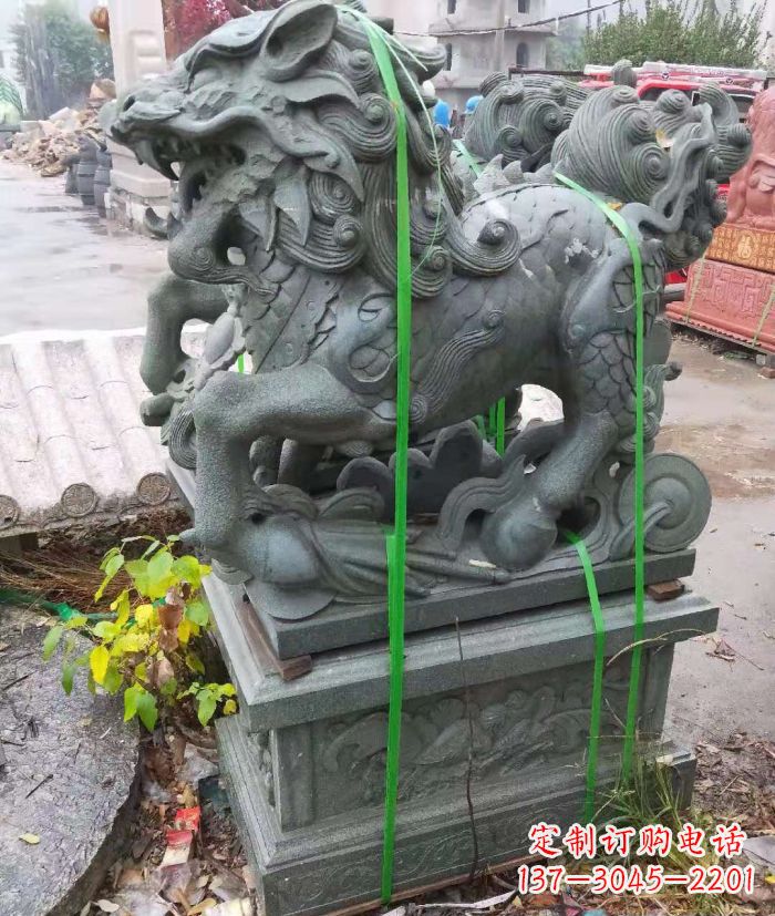 山东麒麟之美——灵动古典古朴的古代神兽石雕