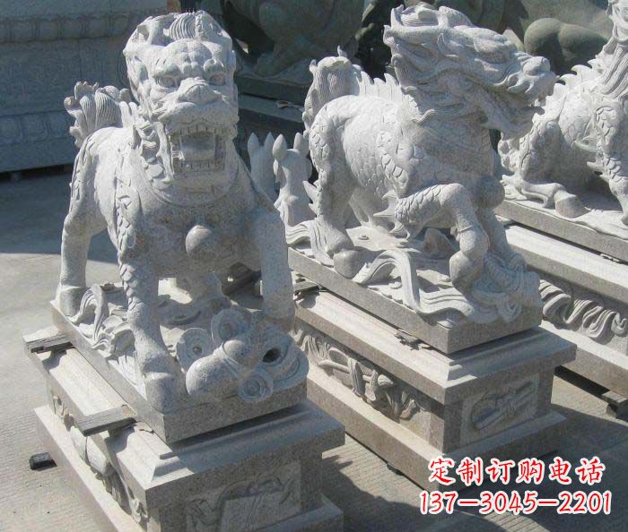 山东优质古代神兽麒麟石雕