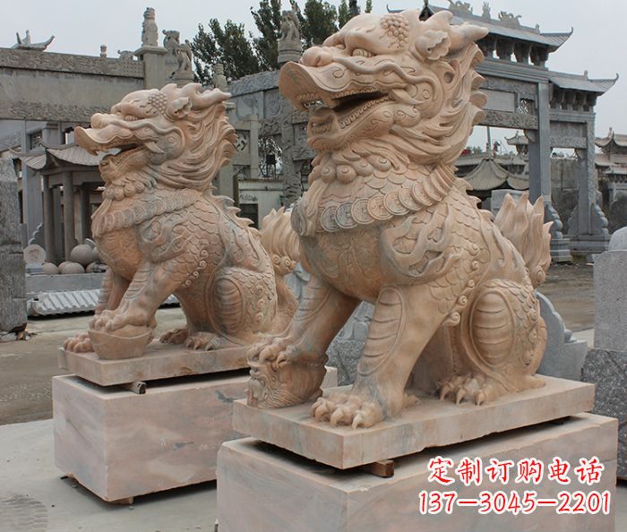 山东尊贵的古典麒麟雕塑