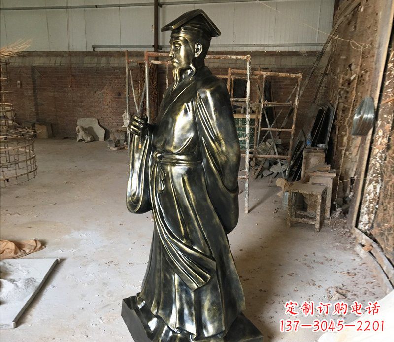 山东千古经典——代表古代艺术审美的王羲之雕塑