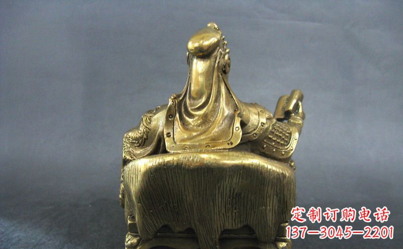 山东关公雕像·铜雕精美