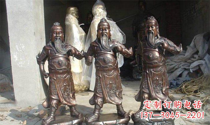 山东关公古代人物铜雕 (2)