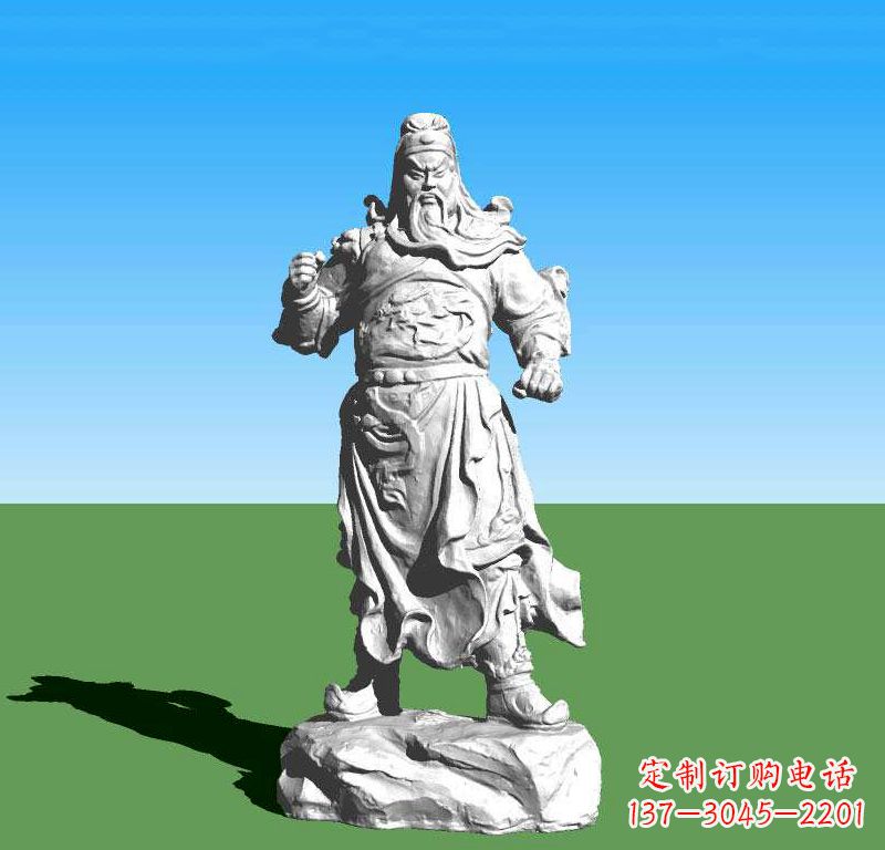 山东关云长关羽雕塑,让关羽永驻古代
