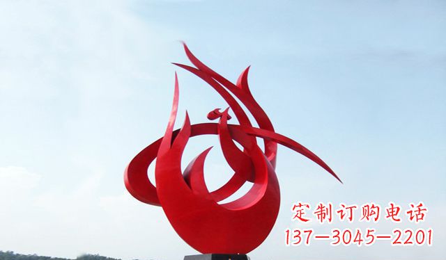 山东艺术引领,荣耀之羽——中国领雕塑制作不锈钢大型凤凰雕塑