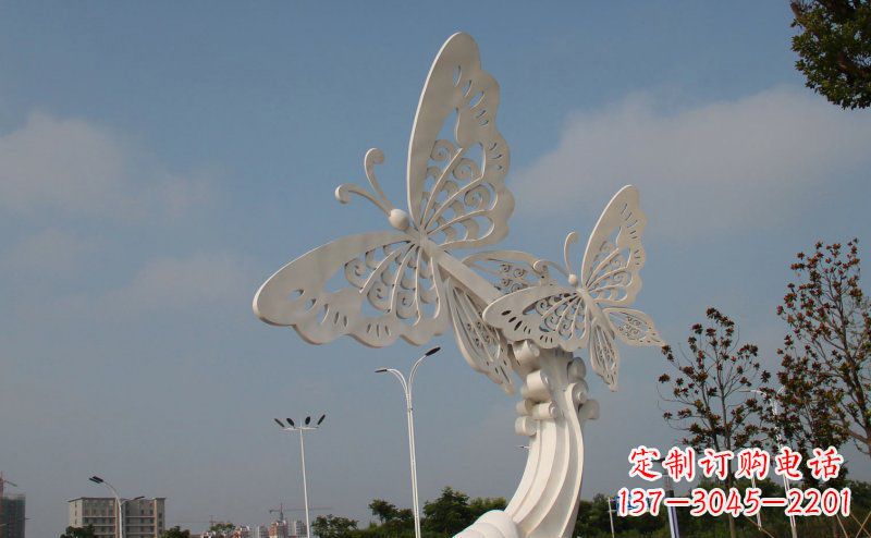 山东完美的蝴蝶不锈钢雕塑