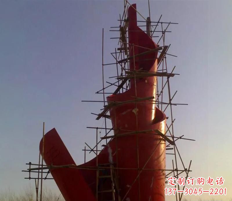 山东广场不锈钢火炬景观雕塑