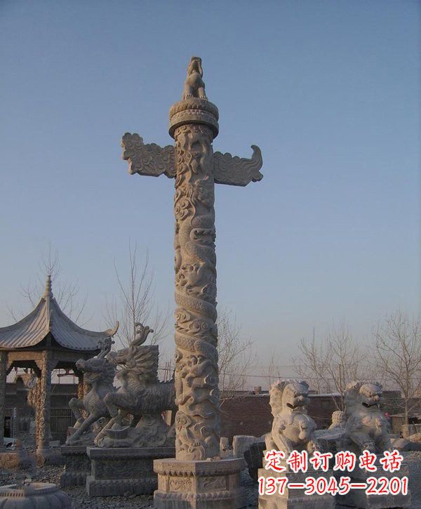 山东动感华表雕塑,为广场增添艺术魅力
