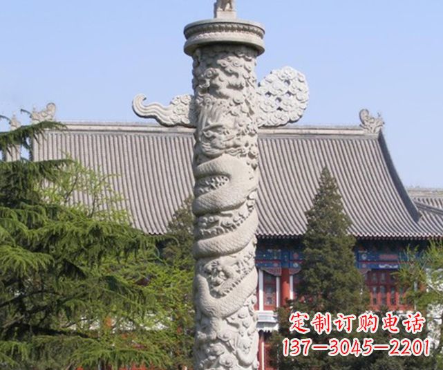 山东广场华表景观石雕 (2)