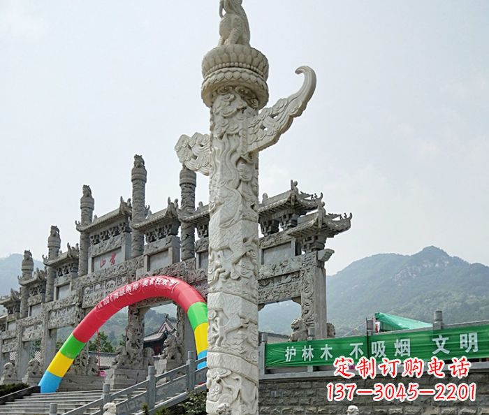 山东中领雕塑汉白玉华表石雕--专业的定制雕塑制作服务
