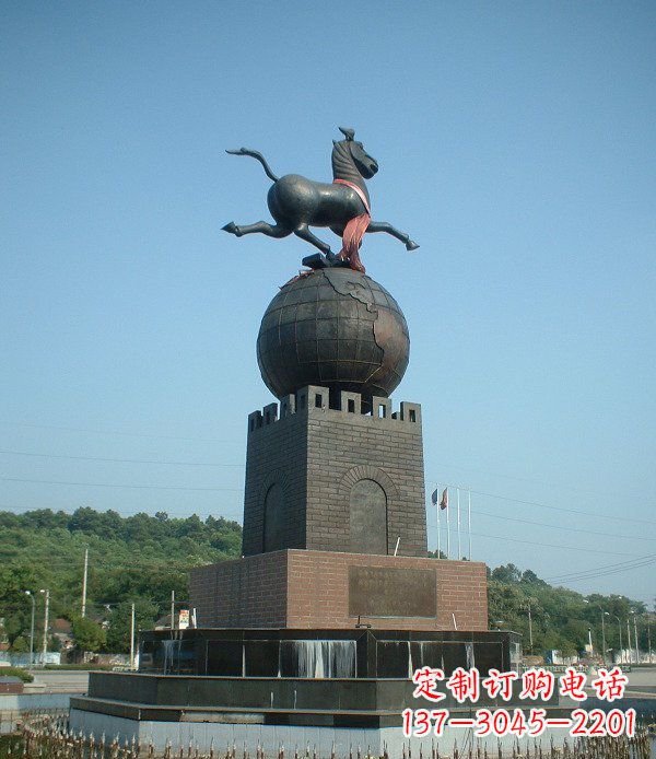 山东地球城市景观铜雕,永恒传承着历史记忆
