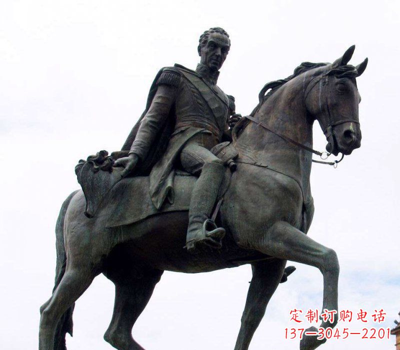 山东中领雕塑：西方风格骑马铜雕