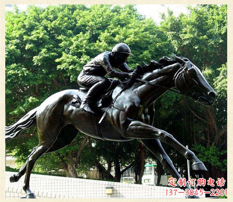 山东精致骑马铜雕,把自然艺术带入生活