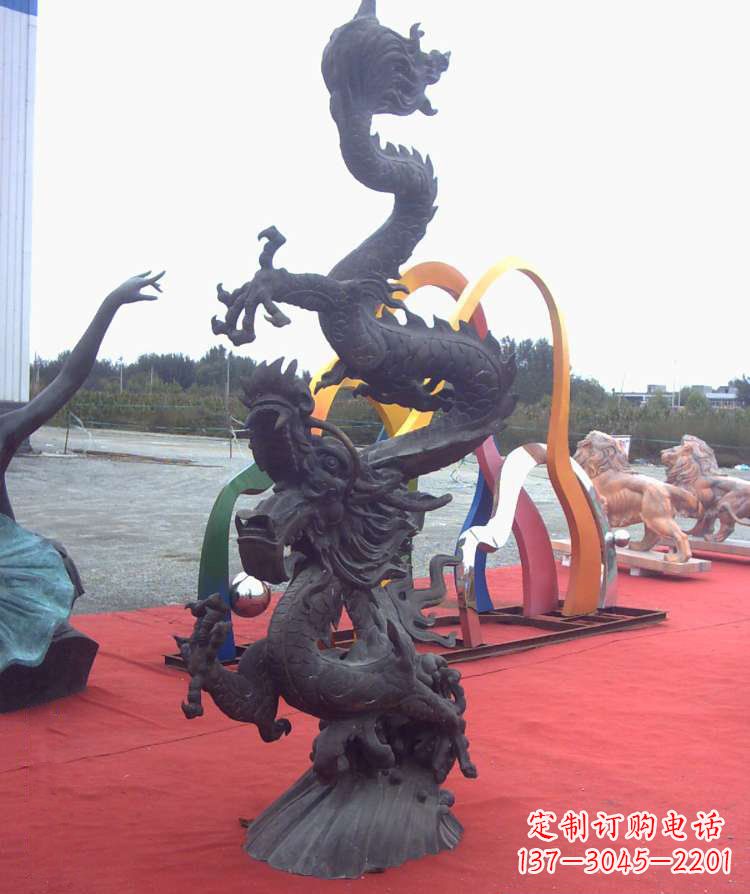 山东精美铜雕龙,汇聚古典气息