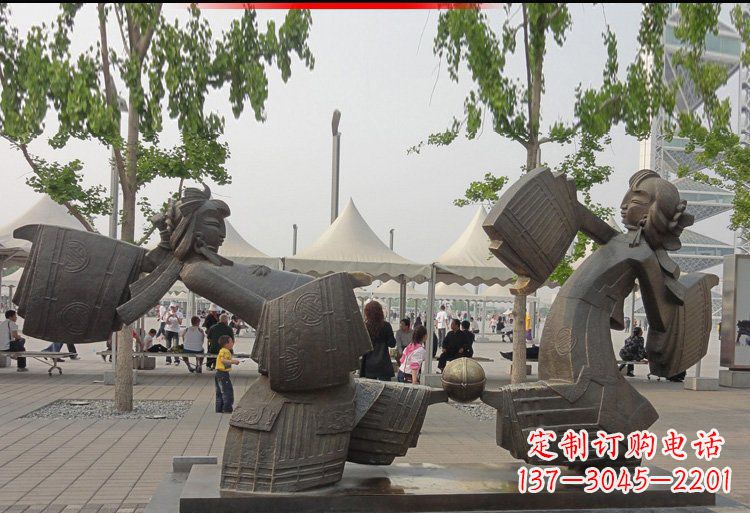 山东芭蕾舞姿精雕美女雕塑